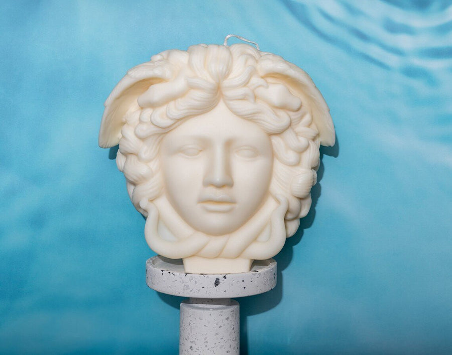 Huge Medusa Sulpture Soy Wax Scented Candle - Crazy About Candles