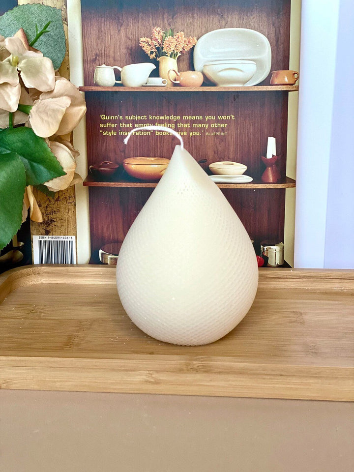 Elegant Teardrop Handmade Candle - Crazy About Candles