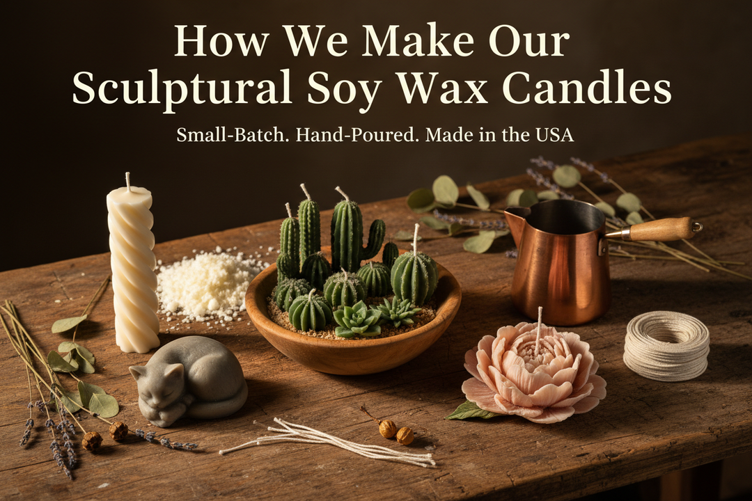 How We Make Our Sculptural Soy Wax Candles: Small-Batch Candlemaking in the USA