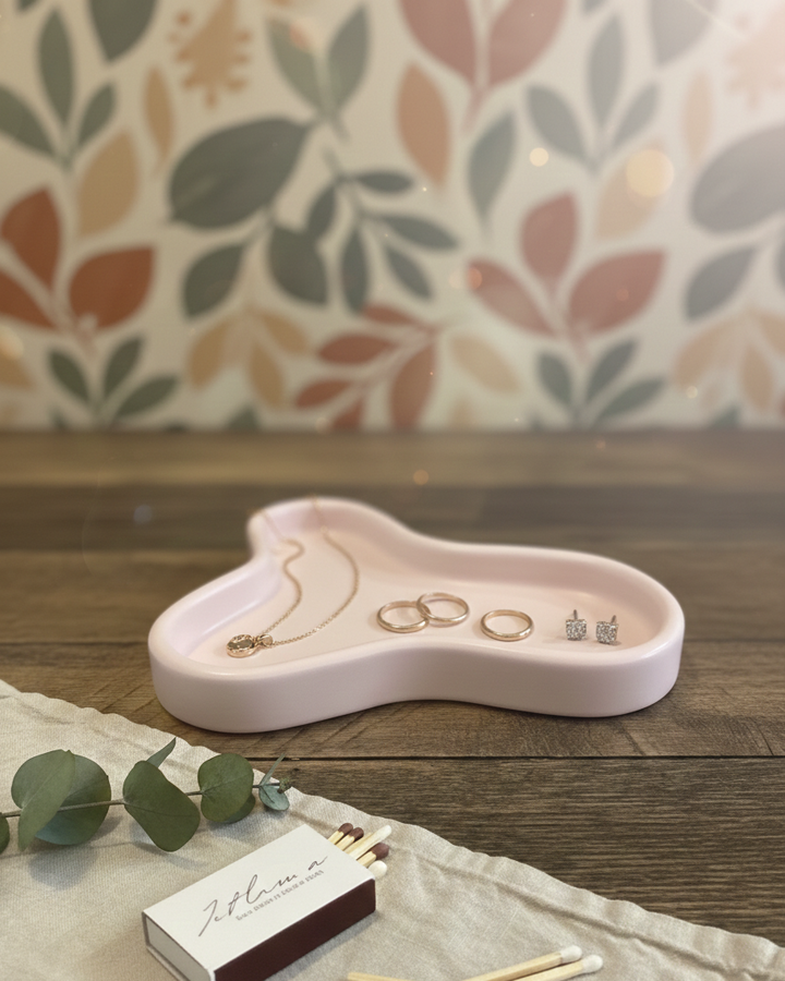 Handcrafted Jesmonite Clover Trinket Tray