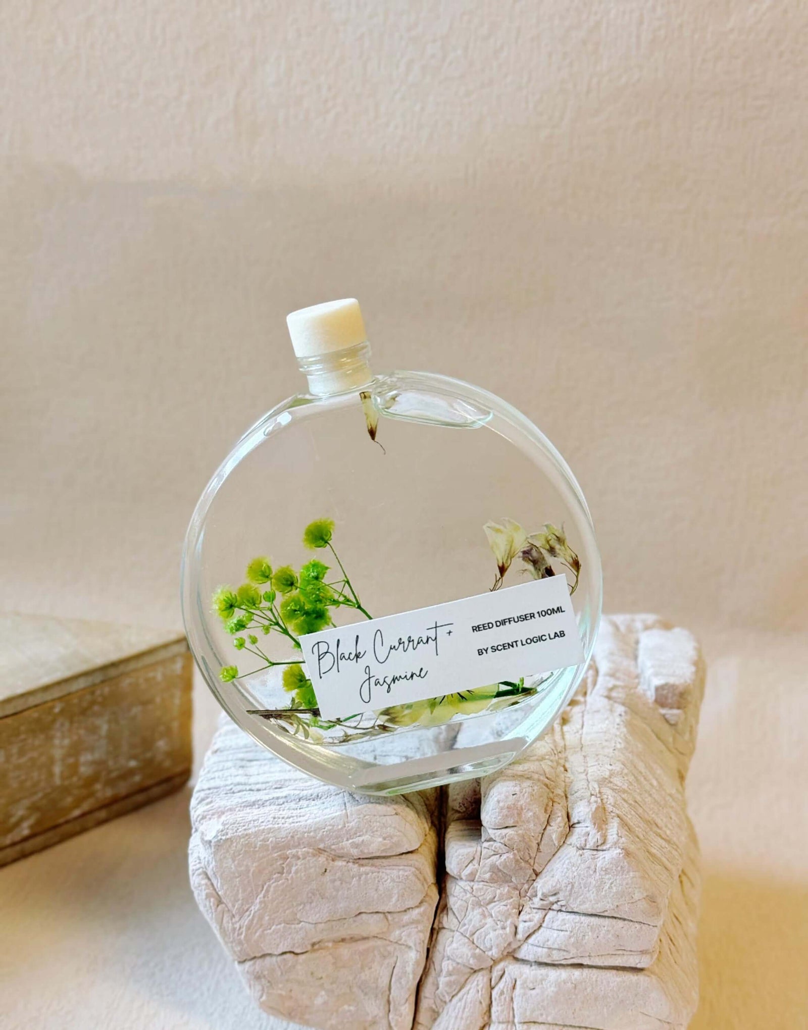 Handmade Botanical Reed Diffuser with Real Flowers