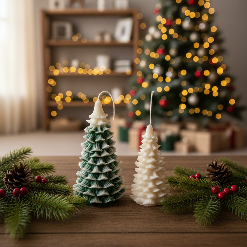 Christmas Candle Handmade