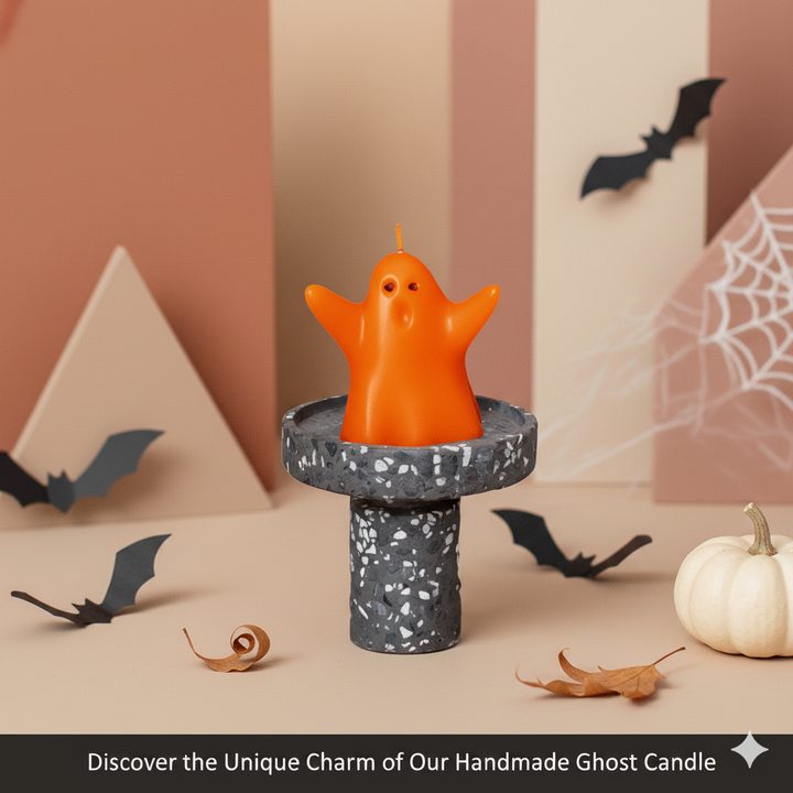 Ghost Candle for Halloween & Fall Decorating