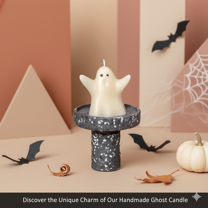 Ghost Candle for Halloween & Fall Decorating