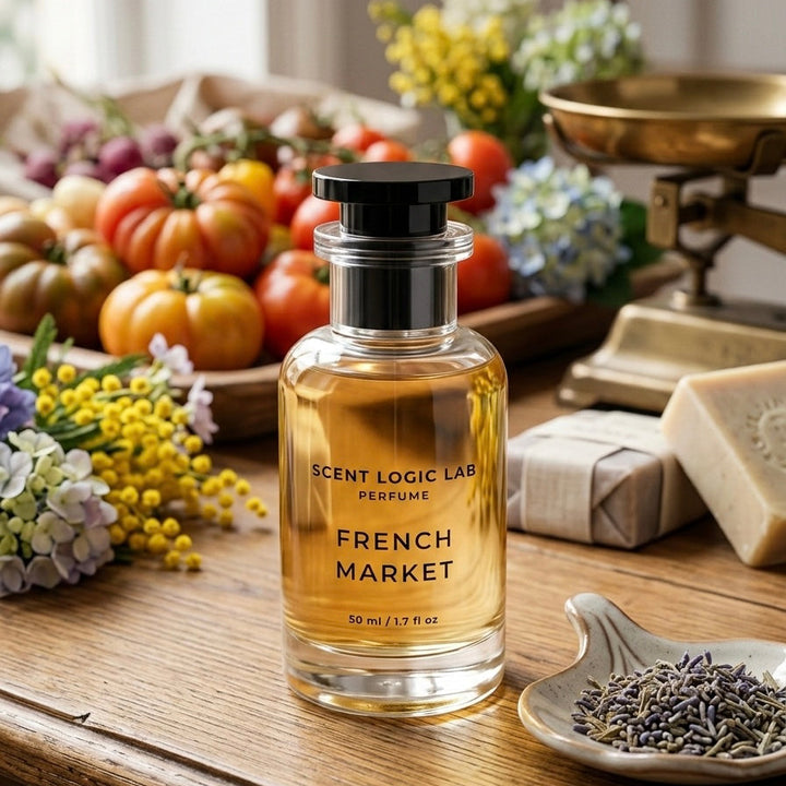 Perfume bottle labeled &