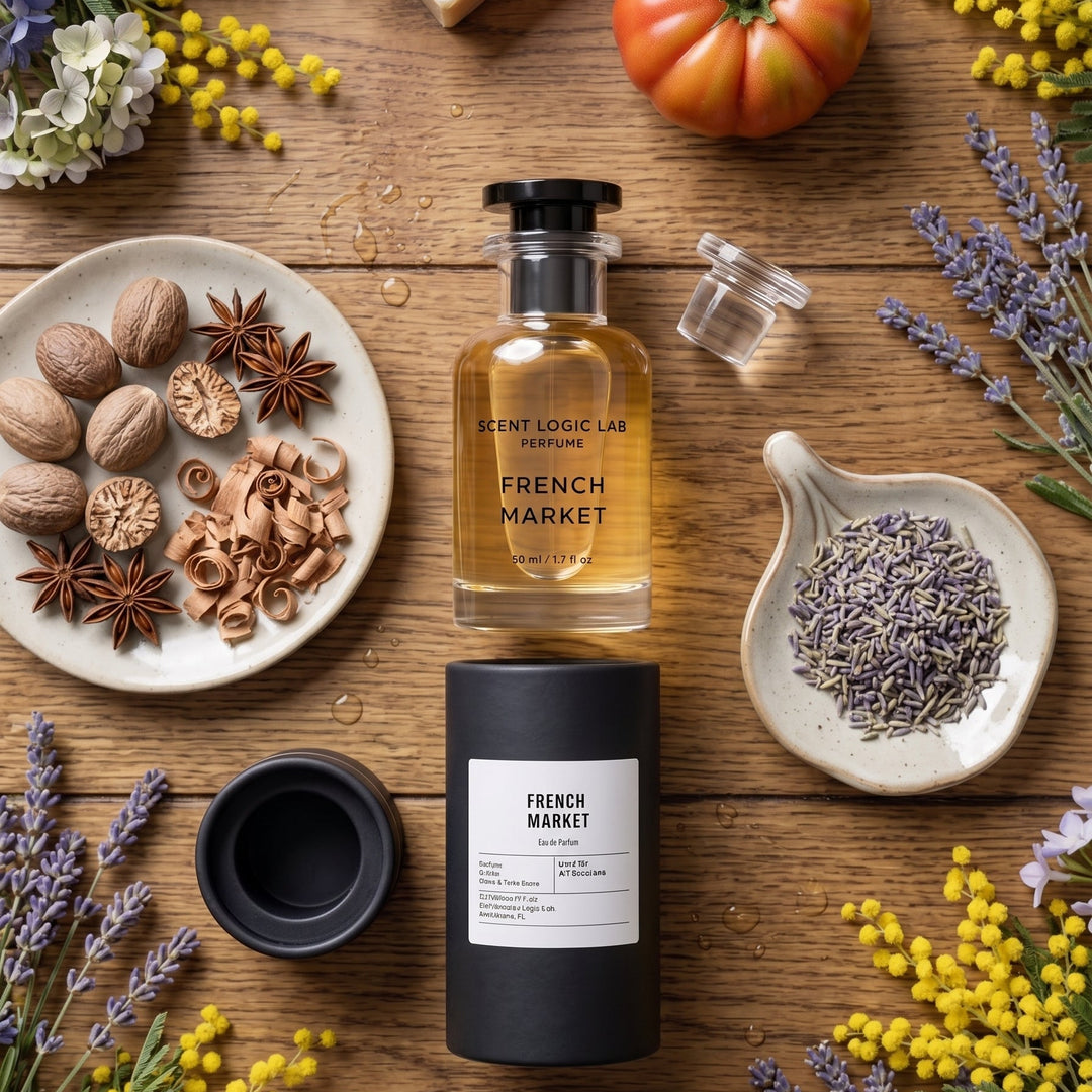 A bottle of Scent Logic &