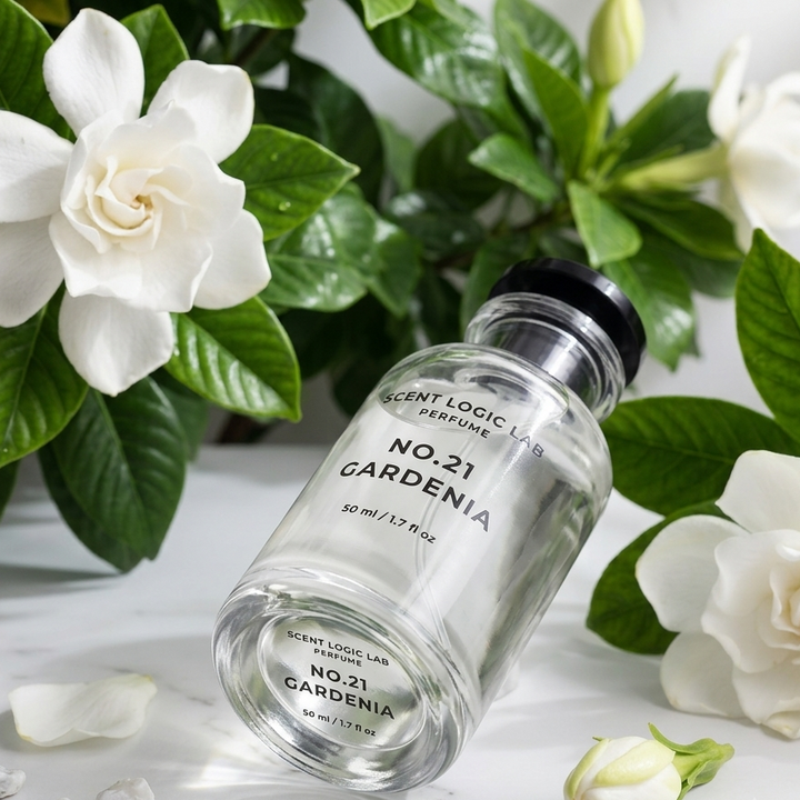 Perfume bottle labeled &