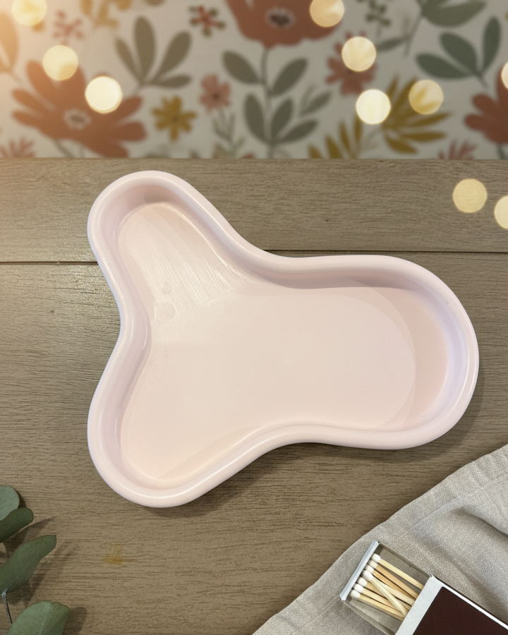 Handcrafted Jesmonite Clover Trinket Tray