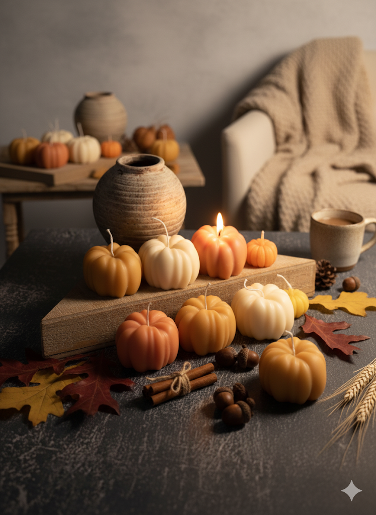 Handmade Pumpkin Candle
