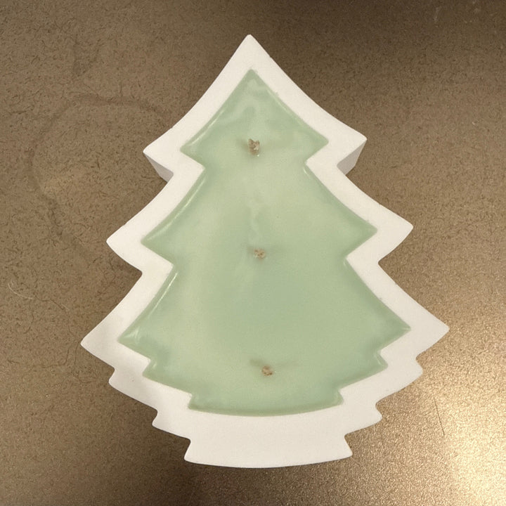 Merry &amp; Bright Christmas Tree 3-Wick Candle