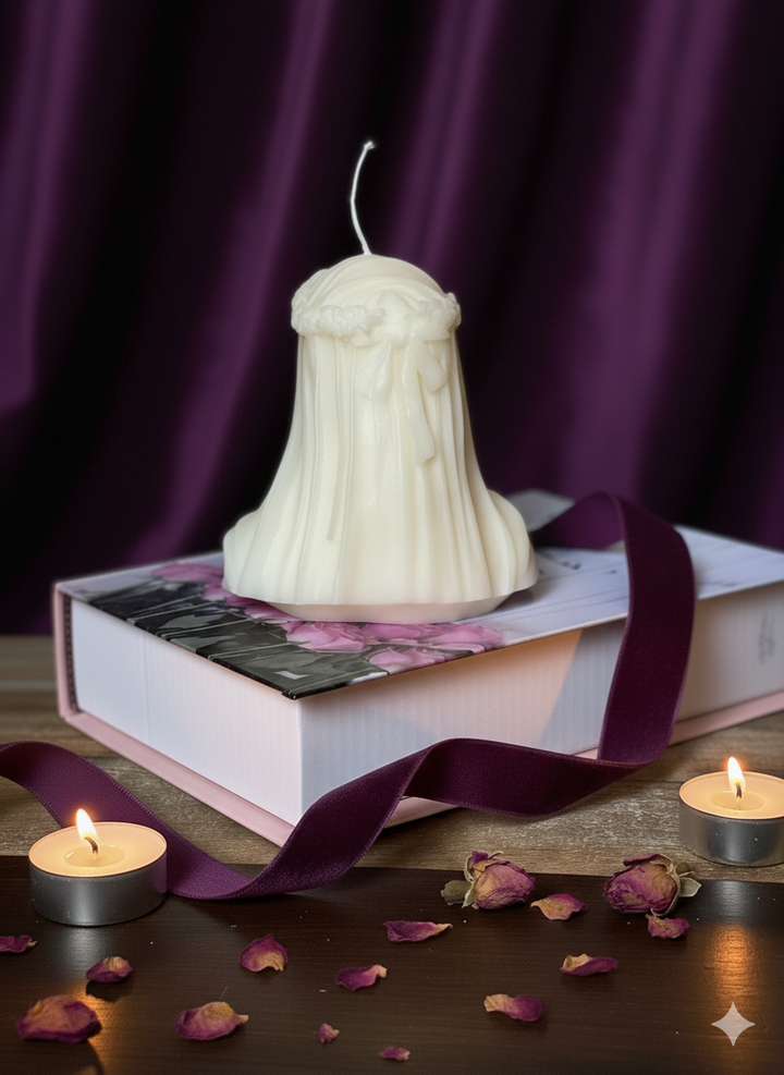 Large Veiled Lady Sculpture Candle