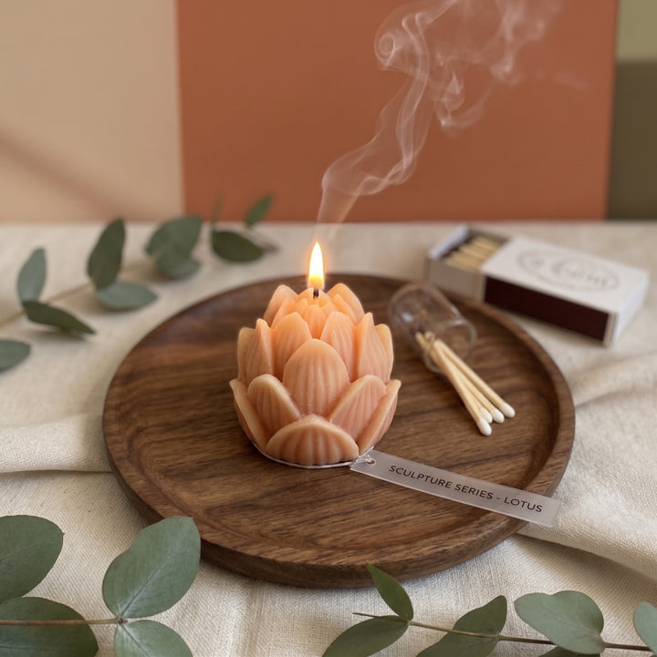 Mini Lotus Sculpture Candle