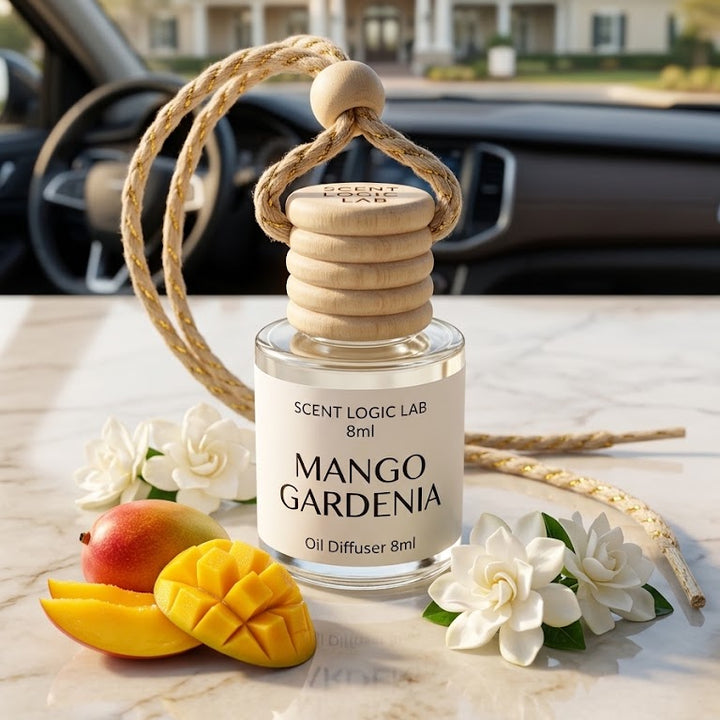 Mango and Gardenia Scented Car Diffuser