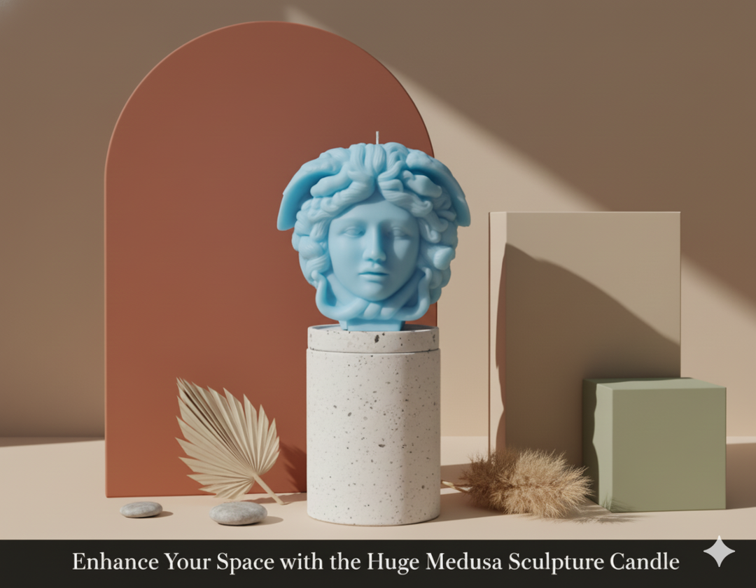 Medusa Sculpture Candle – Luxury Art Candle