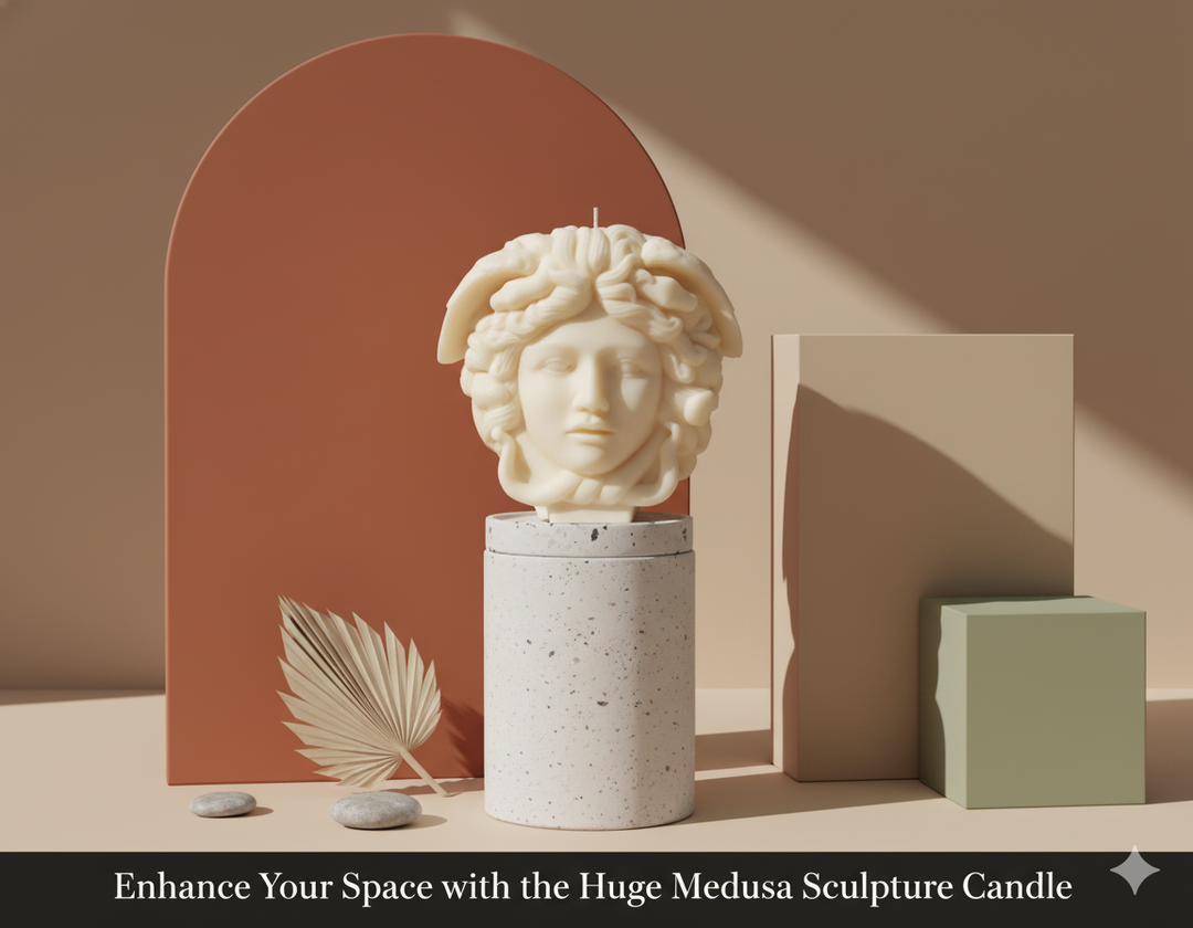 Medusa Sculpture Candle – Unique Statement Piece