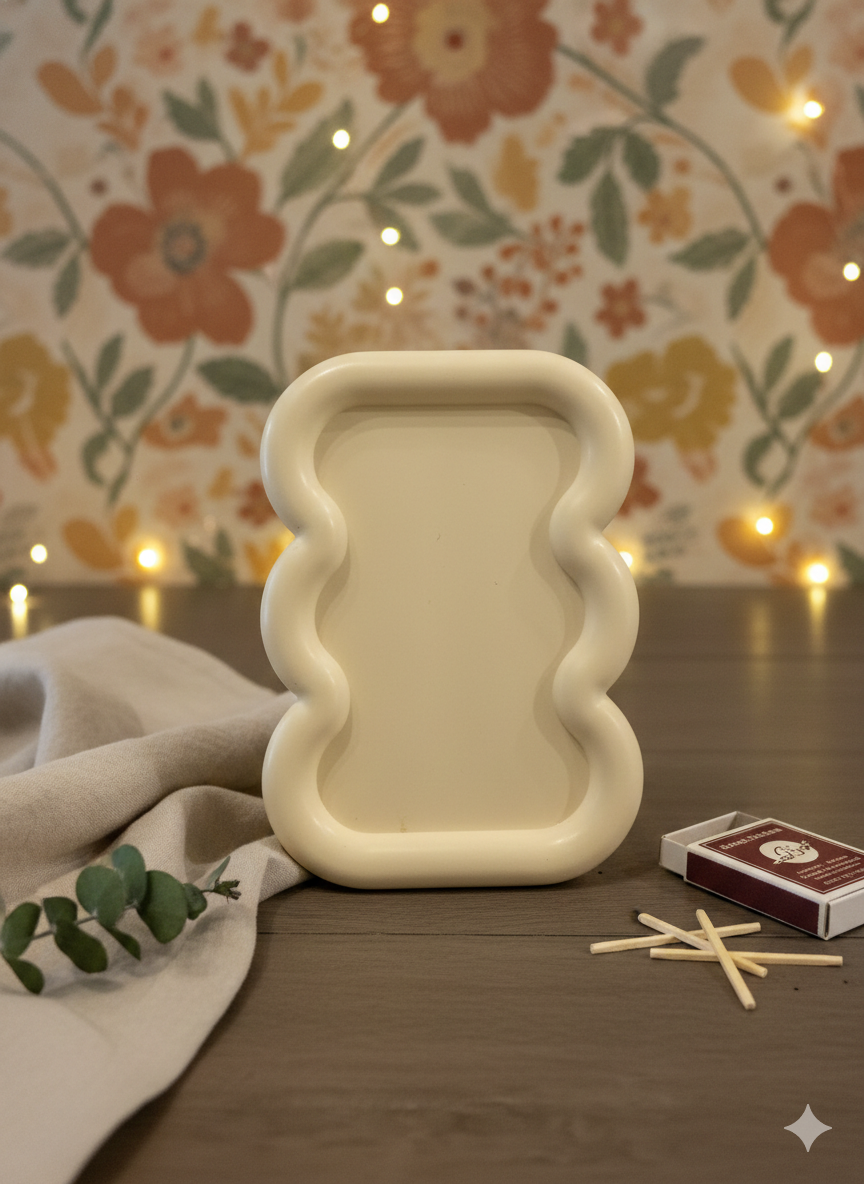 Modern Wavy Trinket Dish | Jewelry Catch-All Tray