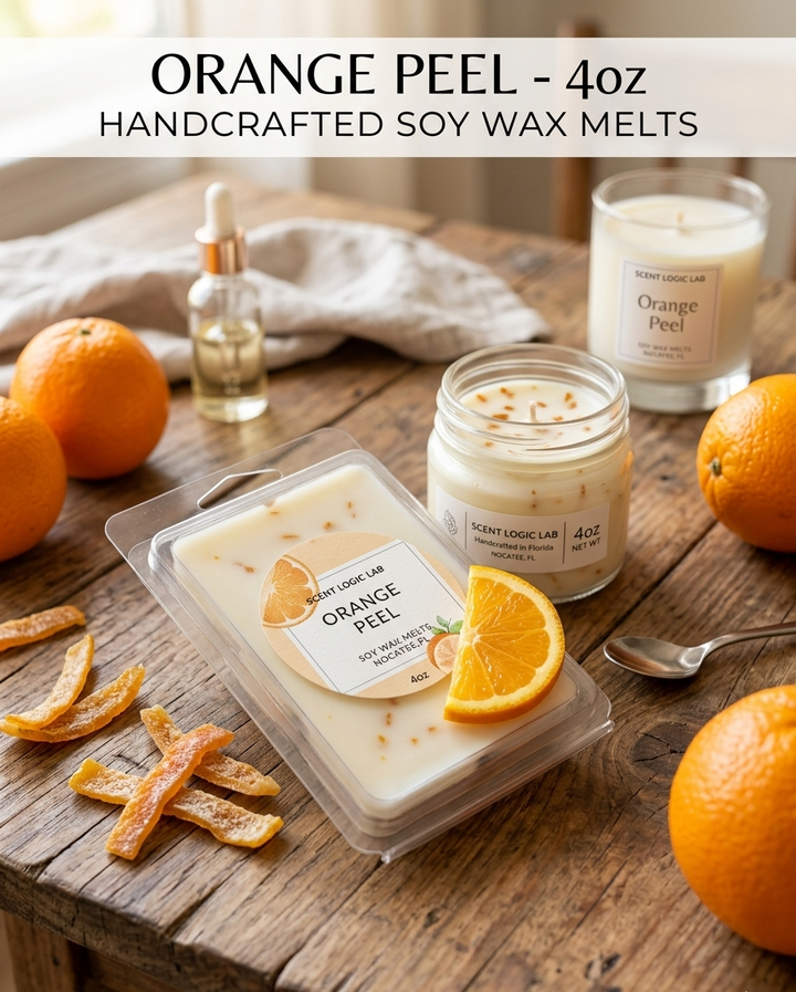 Zest the Day Away: Orange Peel Soy Wax Melts