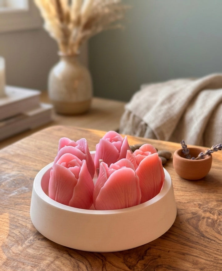 The Tulip Blossom Candle | Hand-Poured Luxury