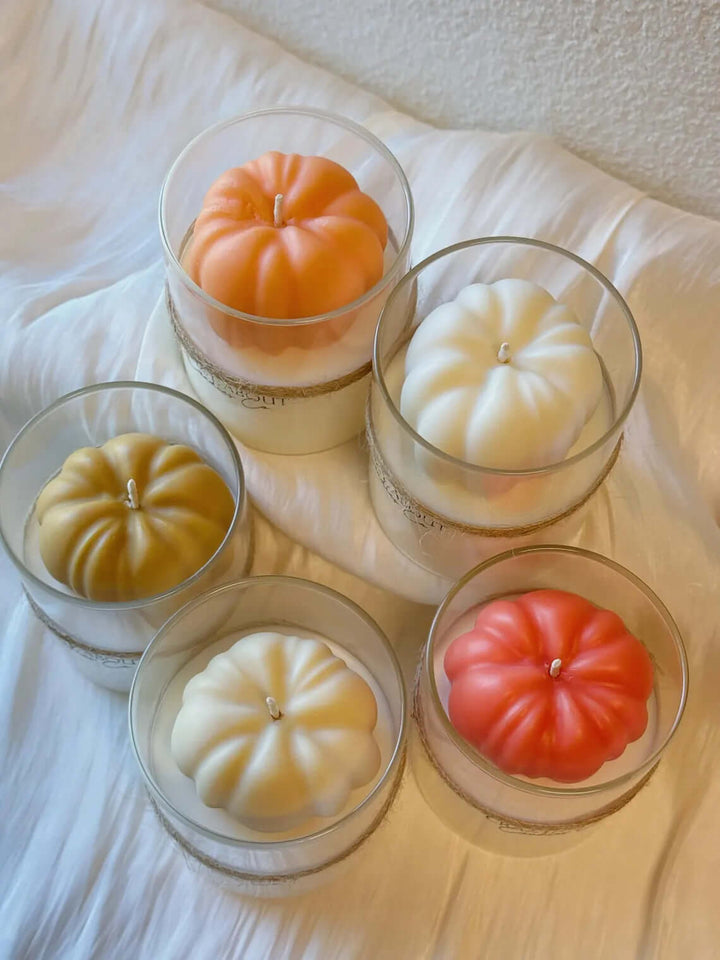 Custom Scented Pumpkin Candle – Perfect for Halloween & Thanksgiving