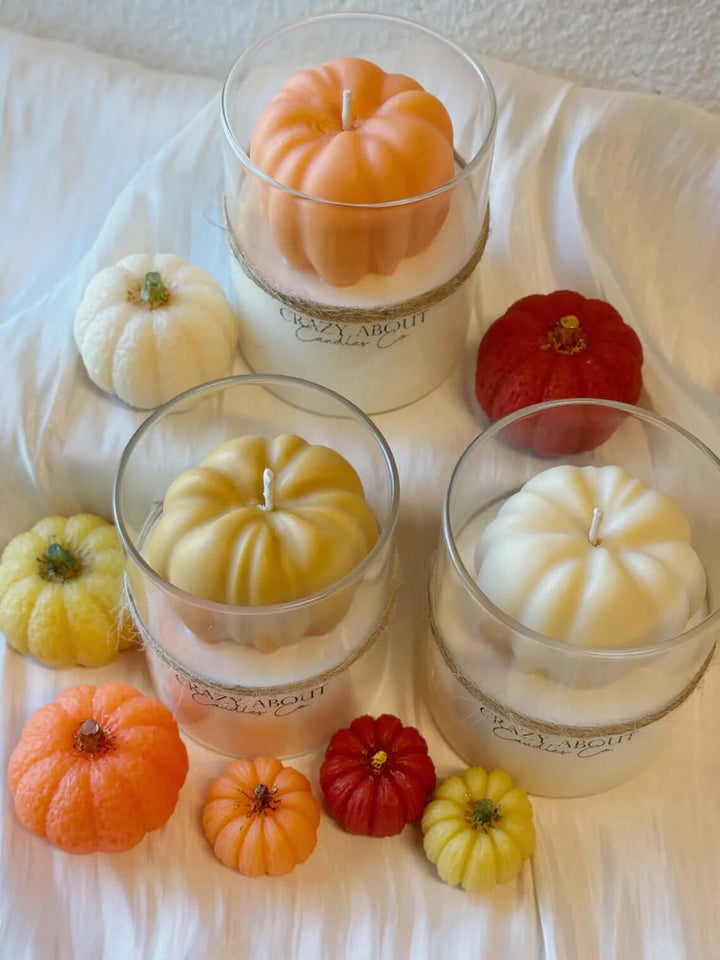 Large 16oz Pumpkin Candle – Handmade & Long-Lasting