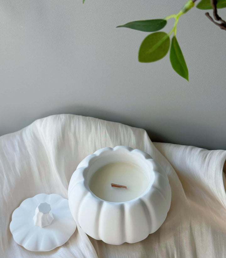 Decorative Pumpkin Candle for Housewarming & Gifts