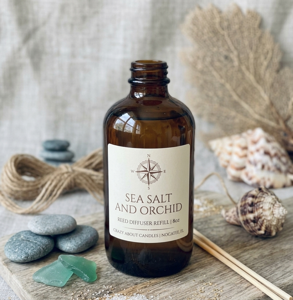 Reed Diffuser Refill – 8oz | Nature Scents, Essential Oil Infused