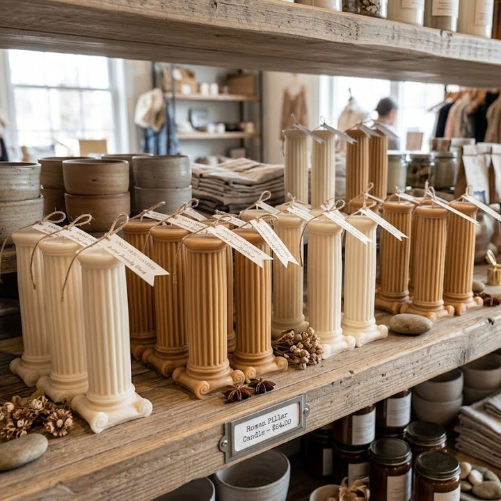 Roman Column Pillar Candle
