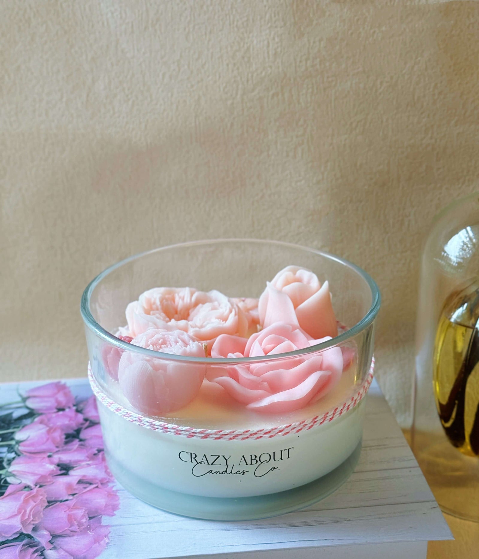 Romantic Flower Candle – Perfect for Special Occasions