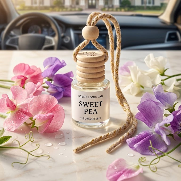 Sweet Pea Scented Car Diffuser