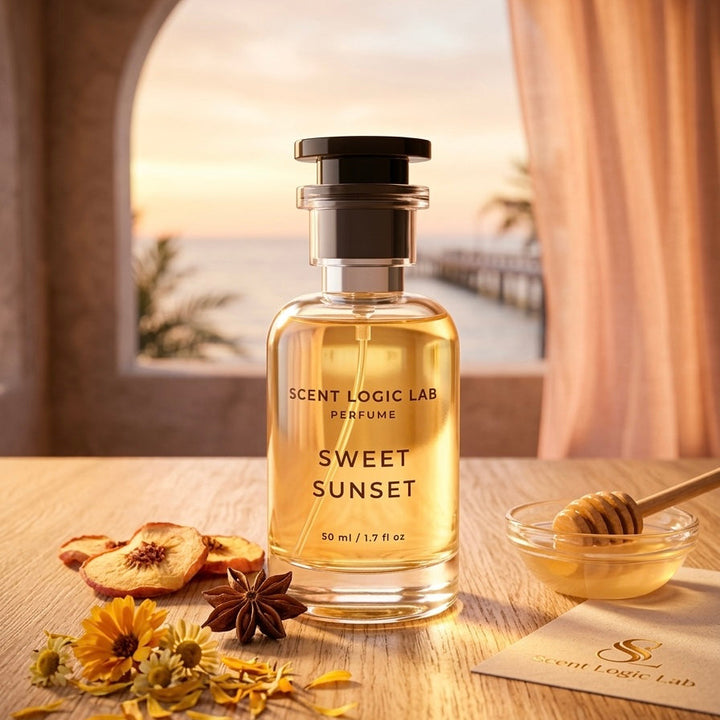 Perfume bottle labeled &