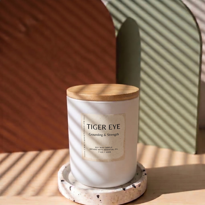Energy Crystal Soy Candle | Choose Your Stone &amp; Scent