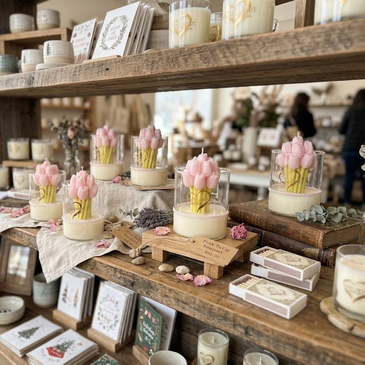 Pink Tulip Candle
