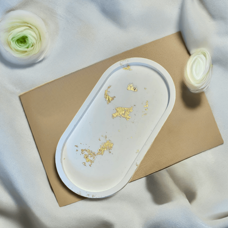 Handmade Jesmonite Tray – Elegant and Durable Home Decor