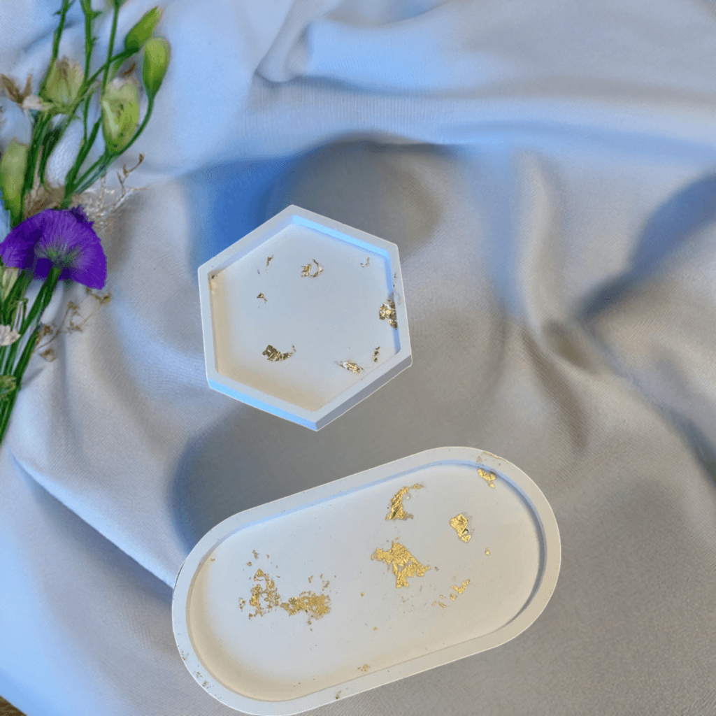 Handmade Jesmonite Tray – Perfect for Storage and Display