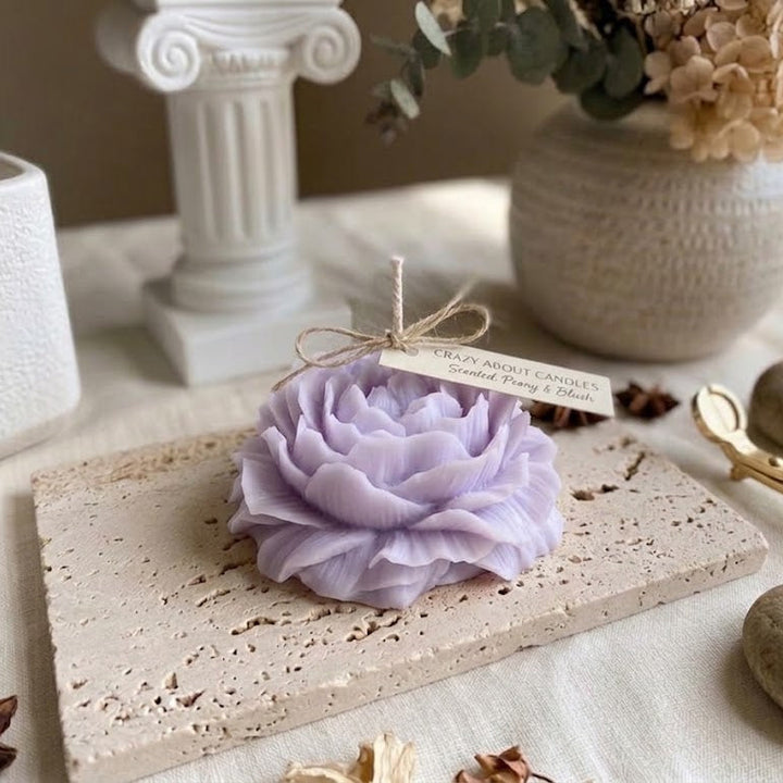 Peony Flower Soy Candle