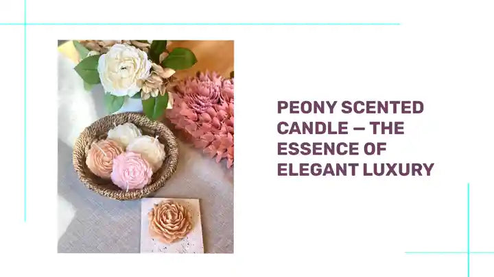 Peony Scented Candle &mdash; The Essence of Elegant Luxury by@Outfy