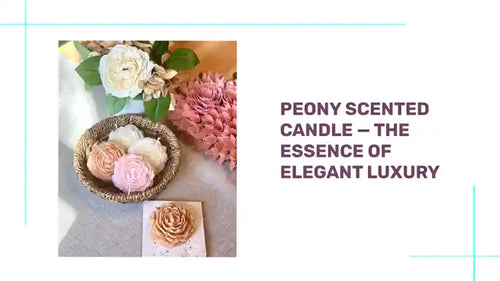 Peony Scented Candle &mdash; The Essence of Elegant Luxury by@Outfy