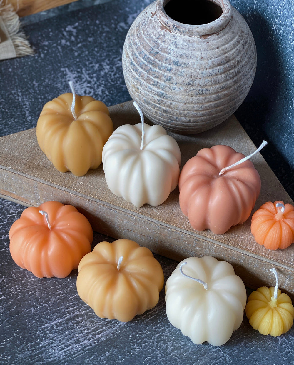 Autumn Pumpkin Handmade Soy Wax Candle• Halloween Decor - Crazy About Candles