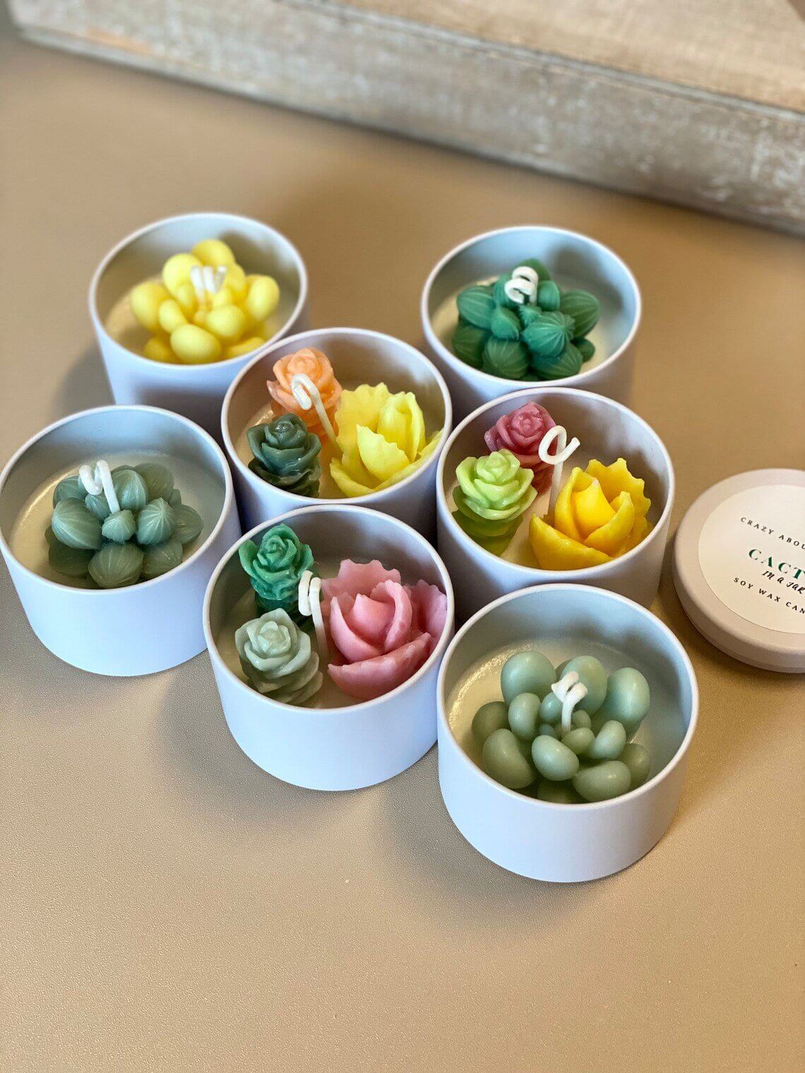 Handmade Cactus Candle – Scented in a Jar for Modern Spaces