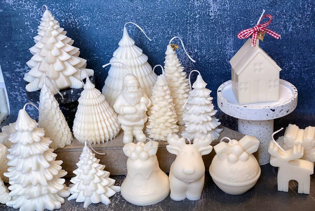 Christmas Cottage Candles | Holiday Decor - Crazy About Candles