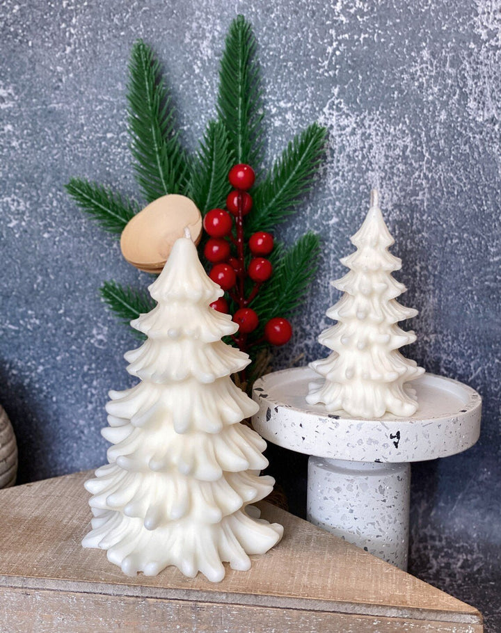 Christmas Tree Candles - Cedar Trees Holiday Decor - Crazy About Candles