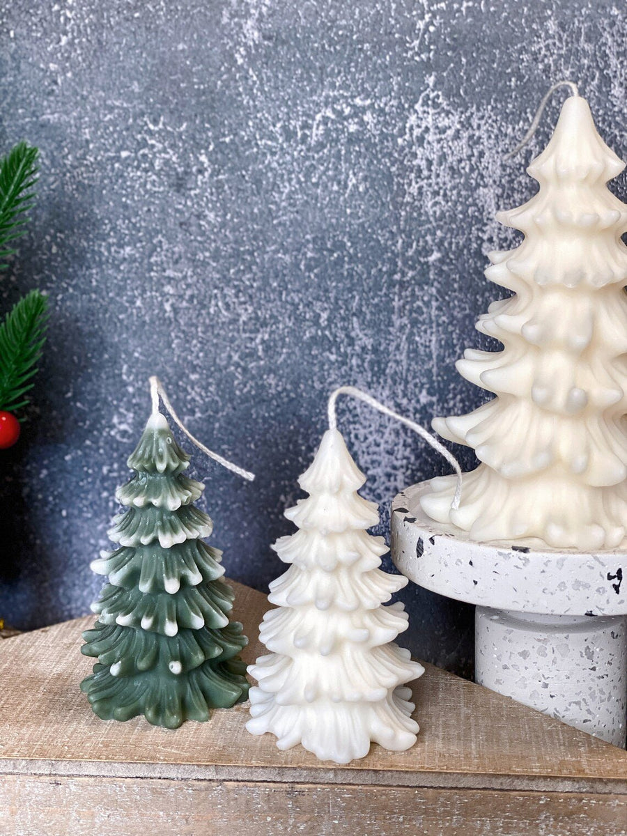 Christmas Tree Candles - Cedar Trees Holiday Decor - Crazy About Candles