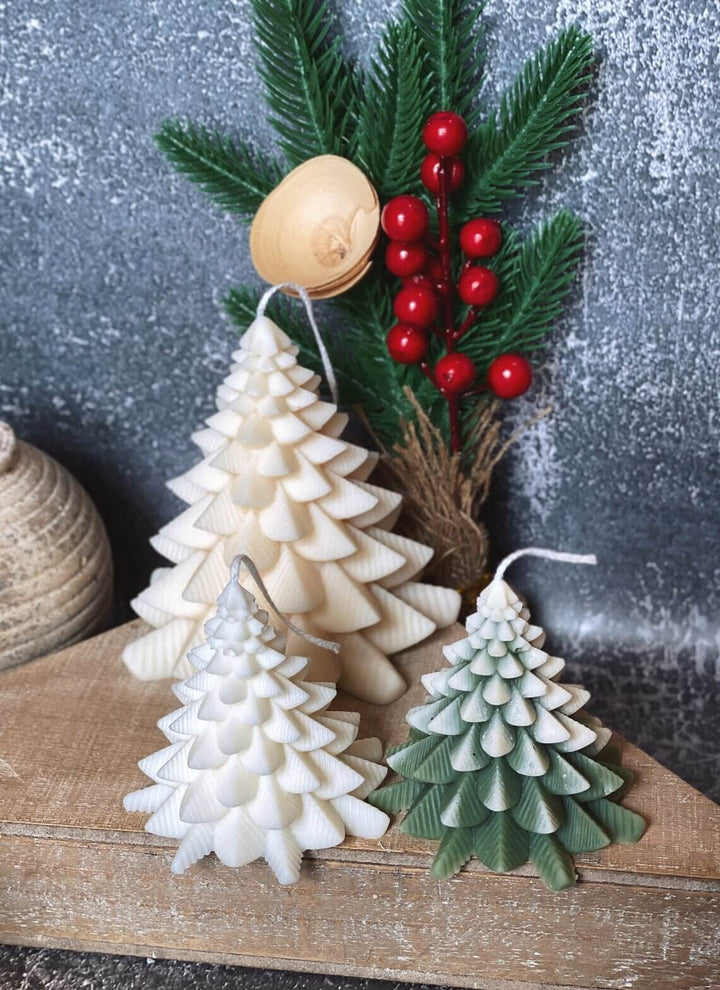 Christmas Tree Candles - Fir Trees Holiday Decor - Crazy About Candles
