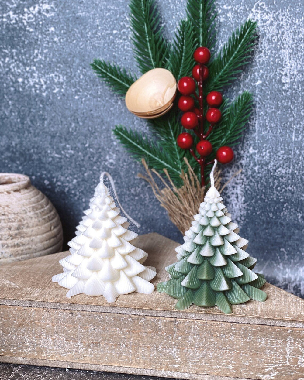 Christmas Tree Candles - Fir Trees Holiday Decor - Crazy About Candles