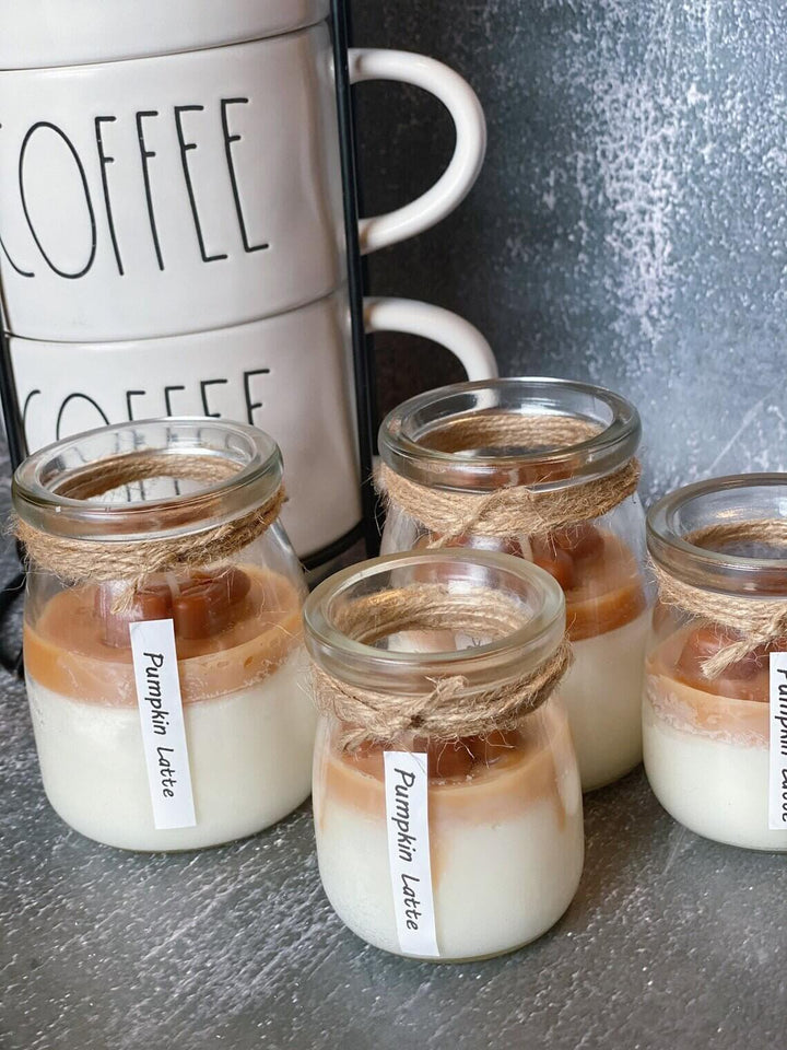 Coffee Scented Glass Jar Candle – Soy Wax for a Rich Aroma
