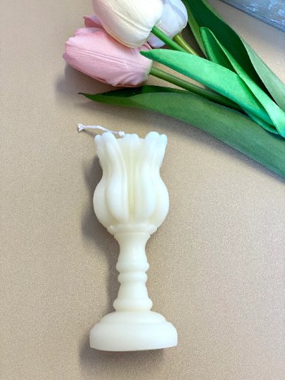 Elegant Tulip Candle Holder Scented Candle - Crazy About Candles