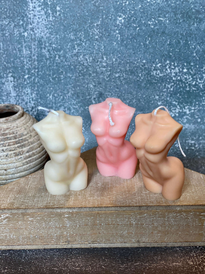 Female Body Sculpture Soy Wax Scented Candle - Crazy About Candles