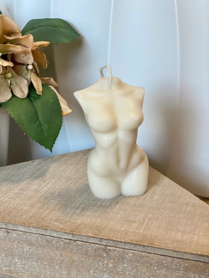 Female Body Soy Wax Candle – Handcrafted Sculpture for Elegant Spaces