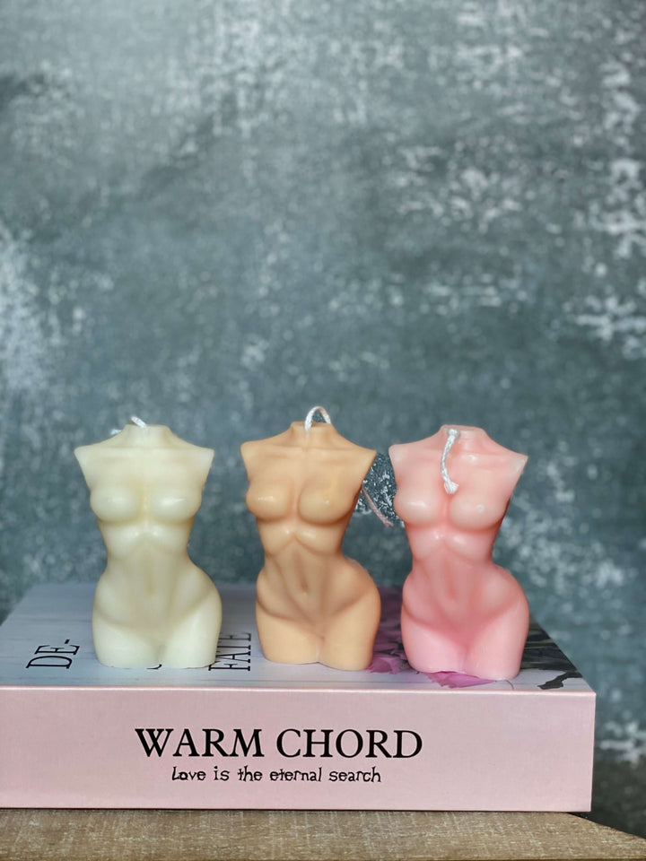 Female Body Sculpture Soy Wax Candle – Artistic Home Decor