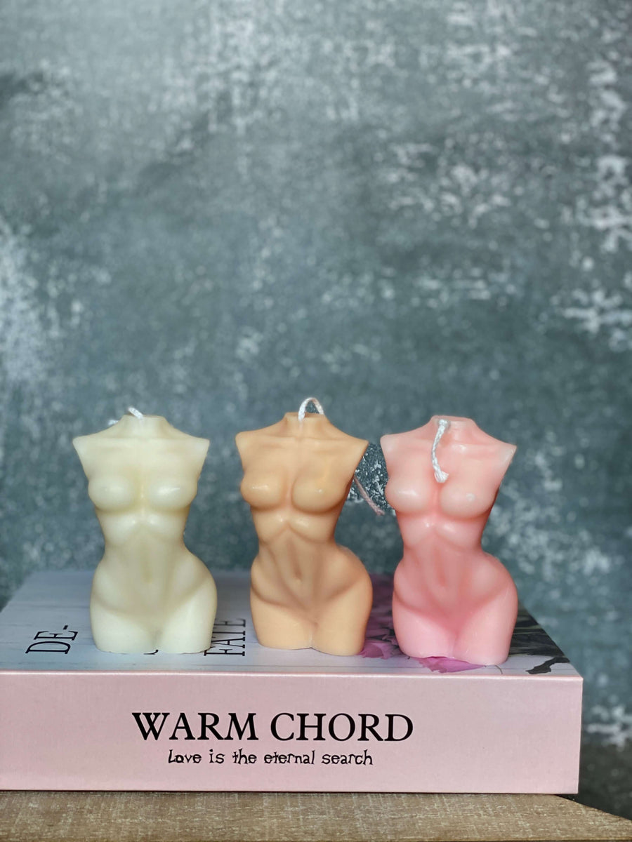 Female Body Sculpture Soy Wax Candle – Artistic Home Decor